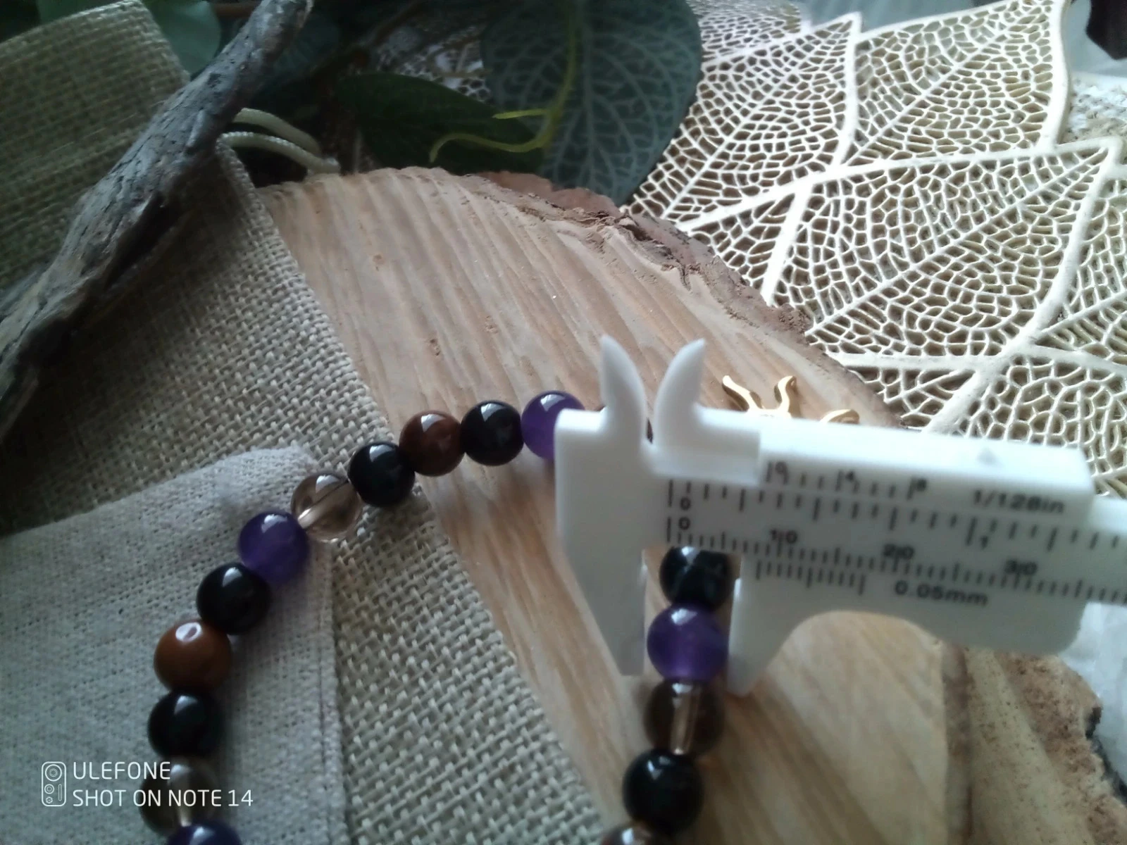 Bracelet protection en pierres naturelles et soleil – photo 3